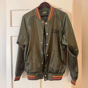 NEVER WORN Little Bird Trucking Co. Oversized Bomber Jacket in Size Small